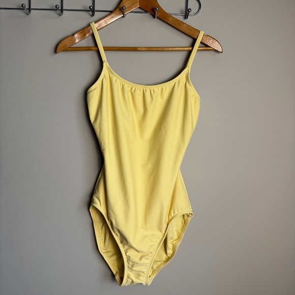 Talbots Women's Classic One Piece Swimsuit Yellow Size 12L Beach Pool Vacation - Picture 1 of 15